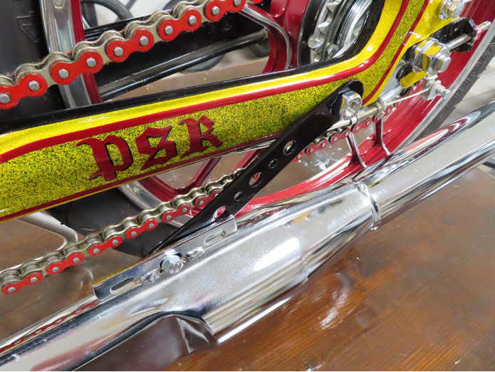 Uitlaatbeugel Puch Maxi N / K RVS racing glans zwart 