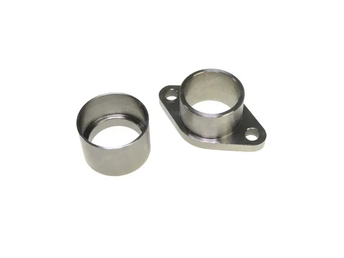Exhaust flange stainless steel complete CLAW universal main