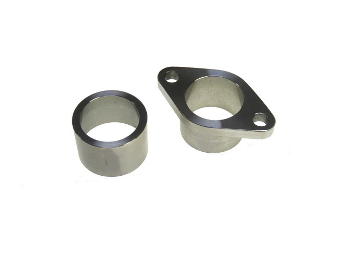 Exhaust flange stainless steel complete CLAW universal product