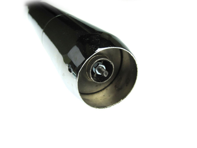Auspuff Dämpfer 28mm RS Zigarre Chrom 700mm Universal mit Hälterung product