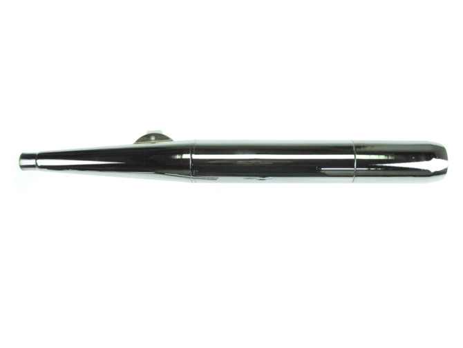 Auspuff Dämpfer 28mm RS Zigarre Chrom 700mm Universal mit Hälterung product