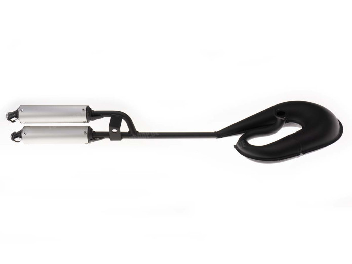 Exhaust Puch Maxi / E50 25mm Tecno Circuit twin black