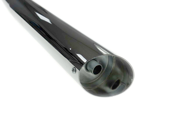 Exhaust silencer 28mm Bos style Puch Maxi / universal chrome product