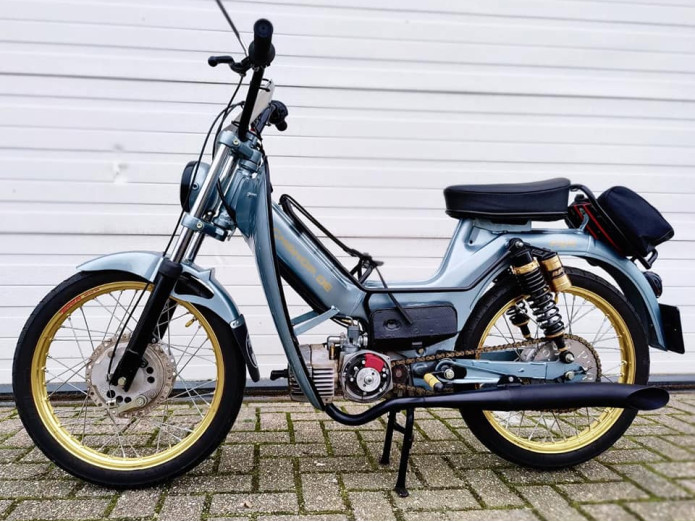 Uitlaat Puch Maxi / E50 28mm Jamarcol sidepipe 60mm zwart