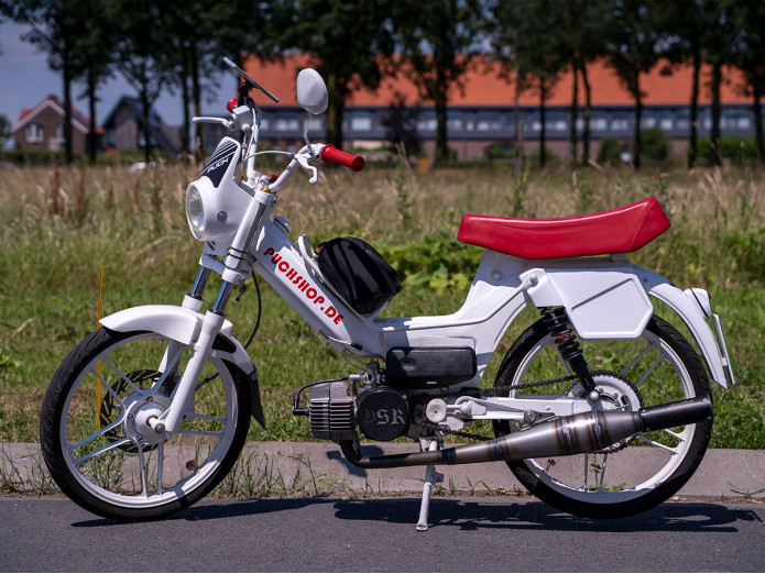 Exhaust Puch Maxi / E50 28mm Polini Sport raw