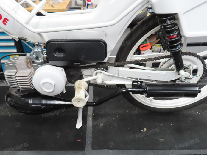 Auspuff Puch Maxi / E50 25mm ADDY S100F curly Modell