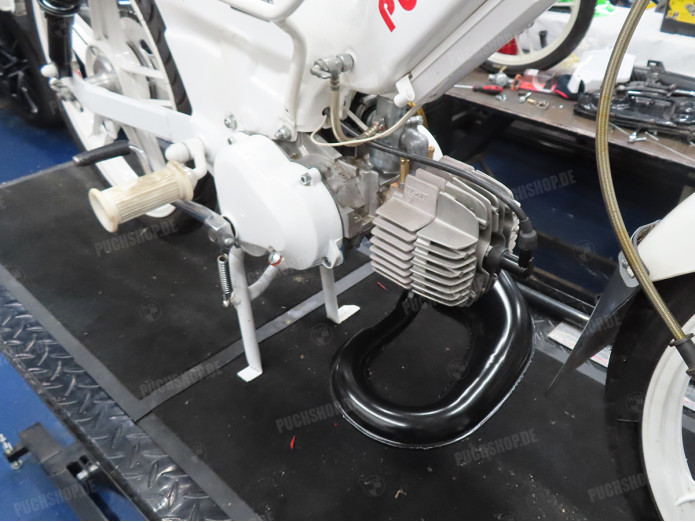 Auspuff Puch Maxi / E50 25mm ADDY S100F curly Modell