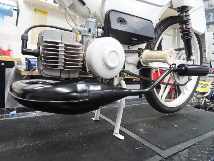 Uitlaat Puch Maxi / E50 25mm ADDY S100F krul model