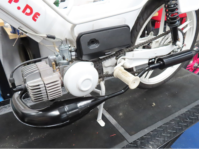 Uitlaat Puch Maxi / E50 25mm ADDY S100F krul model