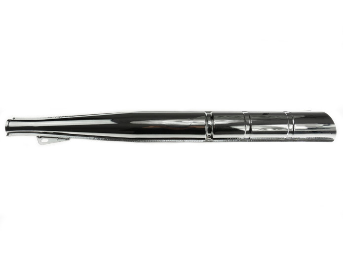 Uitlaat demper 28mm Puch MS / VZ chroom NTS