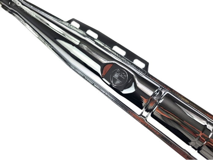 Uitlaat Puch Maxi / E50 28mm Jamarcol origineel model Puch logo 2-delig