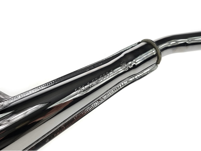 Uitlaat Puch Maxi / E50 28mm Jamarcol origineel model Puch logo 2-delig