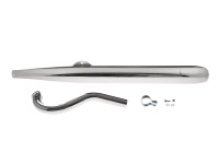 Exhaust Puch Maxi / E50 28mm RS cigar resonance "Super Reso" chrome 