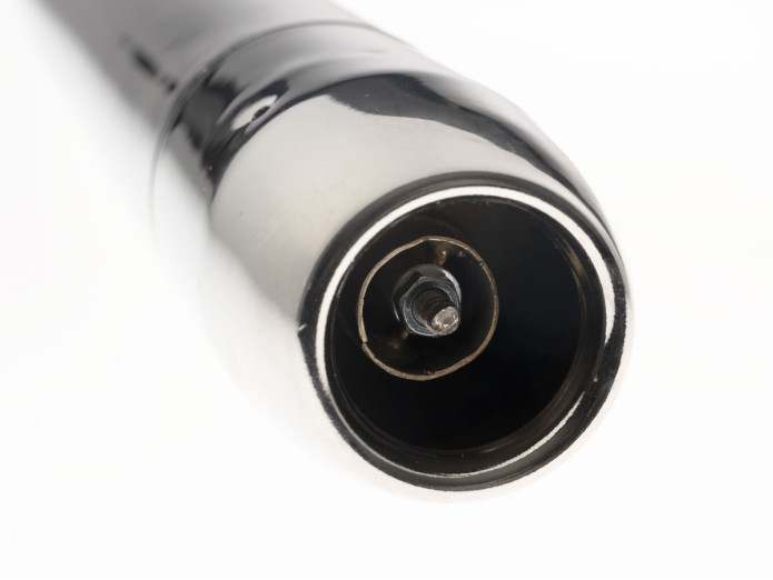 Exhaust silencer 28mm RS cigar resonance "Super Reso" chrome universal