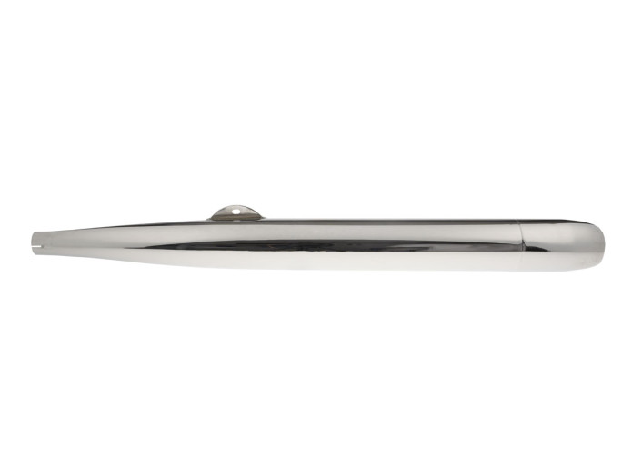 Exhaust silencer 28mm RS cigar resonance "Super Reso" chrome universal
