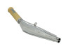 Exhaust silencer 28mm Biturbo Gold chrome universal 
