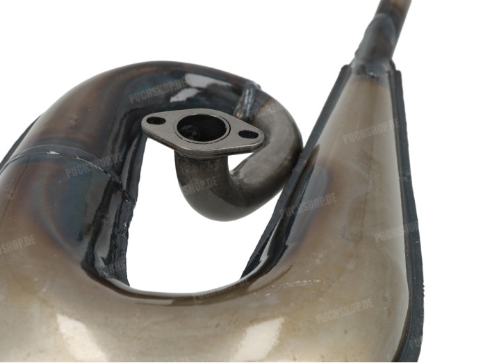 Uitlaat Puch Maxi / E50 25mm Tecno Circuit met aluminium demper goud "special edition"