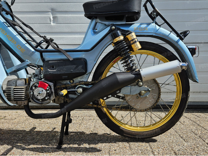 Exhaust Puch Maxi / E50 28mm Bullet High Model black 