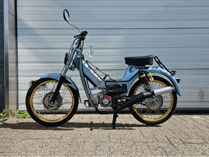 Exhaust Puch Maxi / E50 28mm Bullet High Model black 