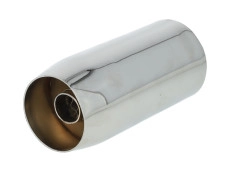 Uitlaat demper 28mm RS sigaar chroom 700mm universeel eind sierstuk