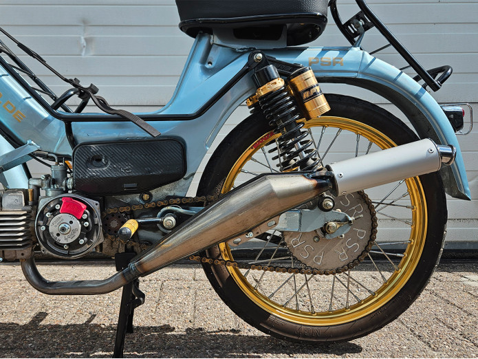 Exhaust Puch Maxi / E50 28mm Bullet High Model Blank 