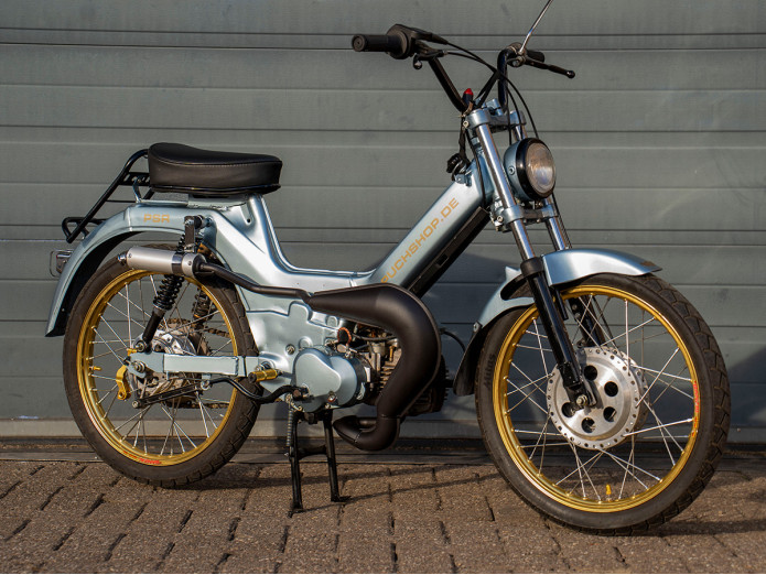 Uitlaat Puch Maxi / E50 25mm Tecno off road EVO zwart