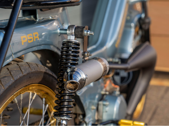 Uitlaat Puch Maxi / E50 25mm Tecno off road EVO zwart