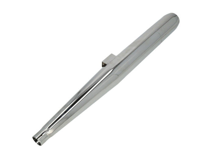 Uitlaat demper 28mm RS sigaar chroom 700mm universeel 