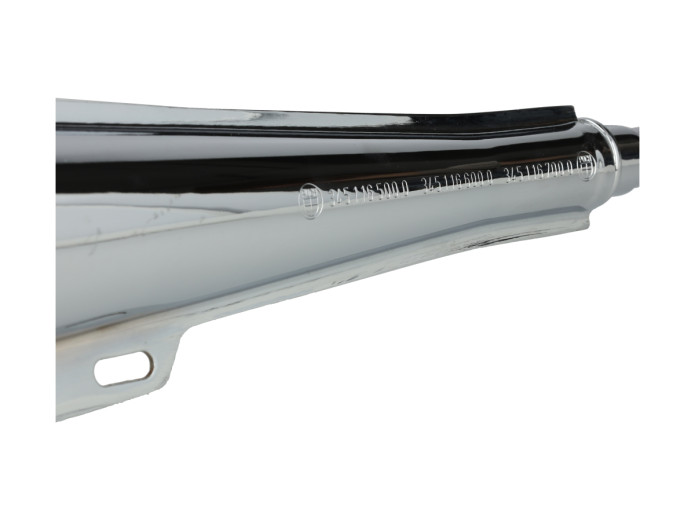 Uitlaat Puch Maxi / E50 22mm origineel model Puch logo 2-delig NTS