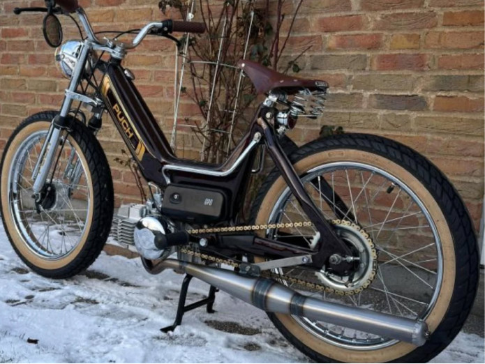 Exhaust Puch Maxi / E50 28mm Homoet P4 raw