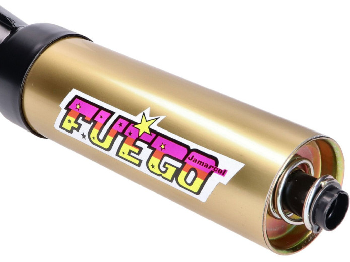 Auspuff Puch Maxi / E50 28mm Jamarcol Fuego Cross Schwarz / Gold