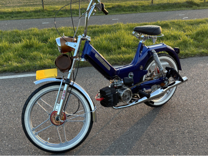 Exhaust Puch Maxi / E50 28mm Bullet Race EVO-1 chrome
