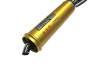 Exhaust silencer 28mm Biturbo Gold chrome universal 