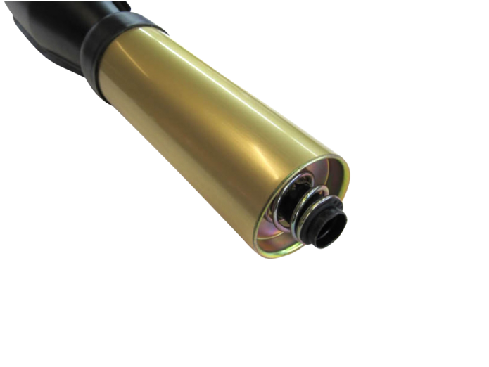 Auspuff Puch Maxi / E50 28mm Fuego Cross Schwarz / Gold
