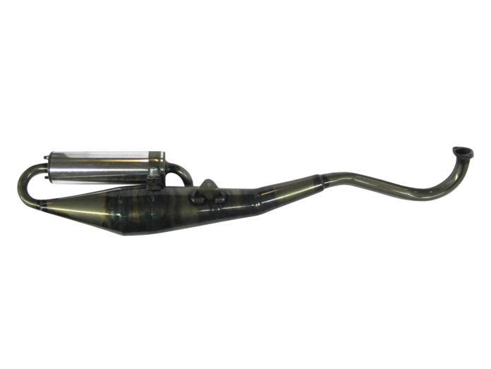Exhaust Puch Maxi / E50 28mm Tecno Estoril blank / alu