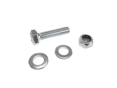 Exhaust clamp bolt with nut M6x16 with 2 rings and locking nut