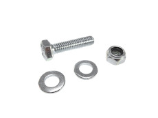 Auspuffklemme Schraube M6x16 mit Ringe und Selbstsichernde Mutter
