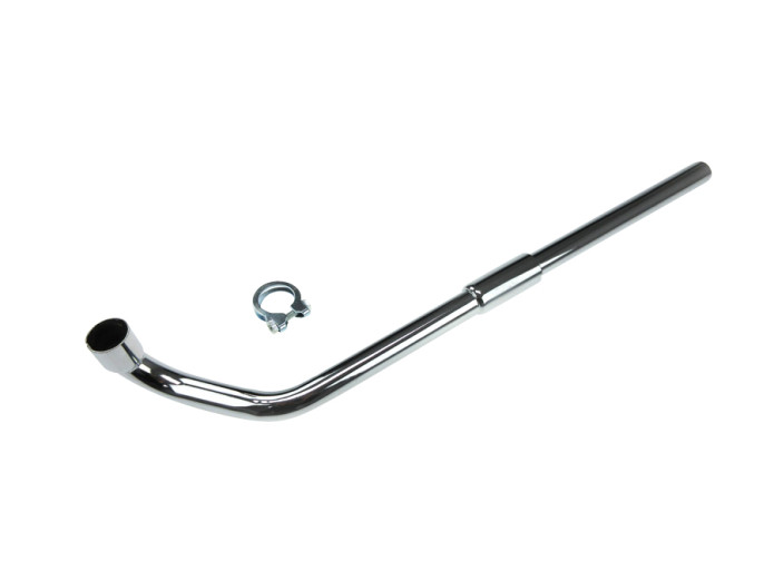 Auspuff krümmer 22mm Sachs 504 / 505 Chrom Linksabgehend