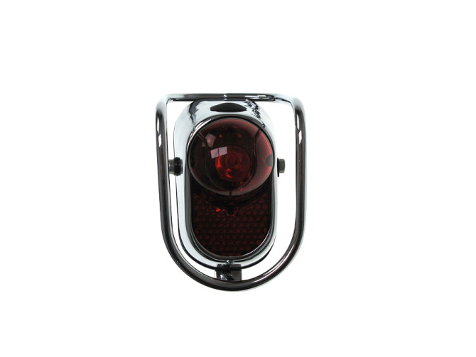 Taillight classic LED chrome battery powered (2x AAA) product