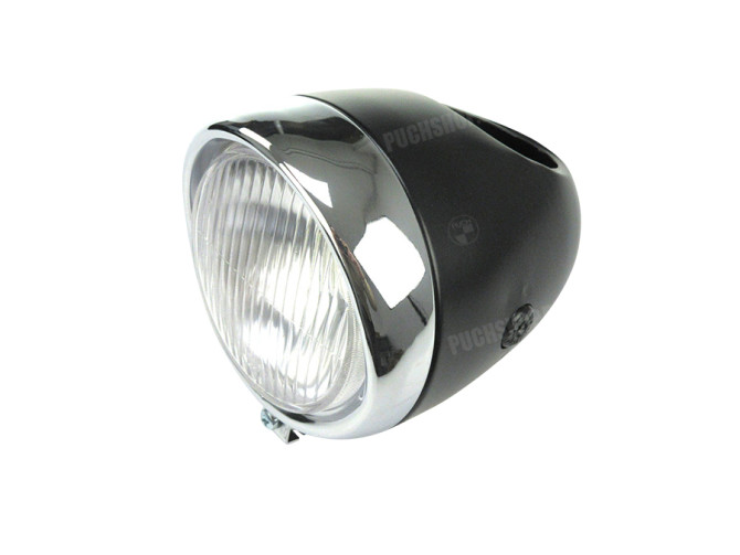 Headlight egg-model 130mm large model black GUIA main