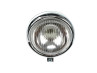 Headlight egg-model 130mm GUIA large model black with chrome 
