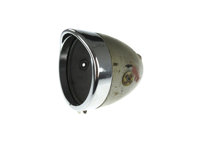 Headlight egg-model 102mm Puch Maxi S / n ring chrome with glas product