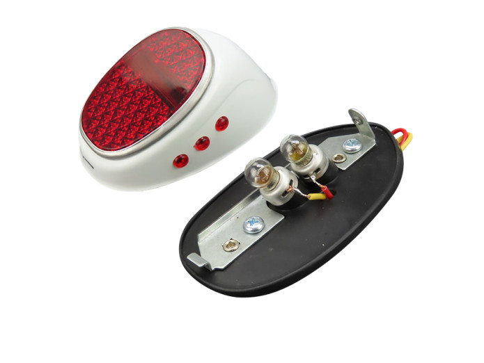 Taillight Puch Maxi N / S / DS / MS / MV / VS classic luxury white