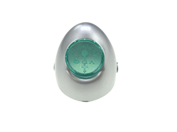Scheinwerfer Eierlampe 102mm Gehause Silbergrau Nachbau (seitliche Befestigung) product