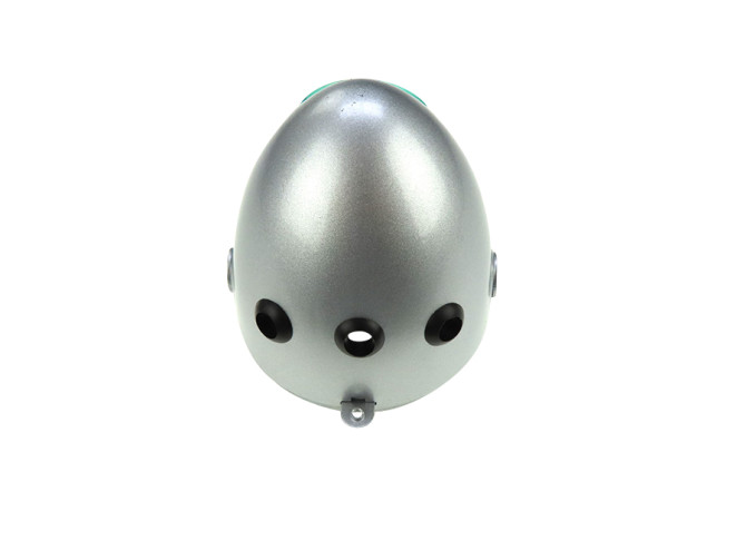 Scheinwerfer Eierlampe 102mm Gehause Silbergrau Nachbau (seitliche Befestigung) product