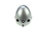Headlight egg-model 102mm housing silver grey replica (side mounting) thumb extra