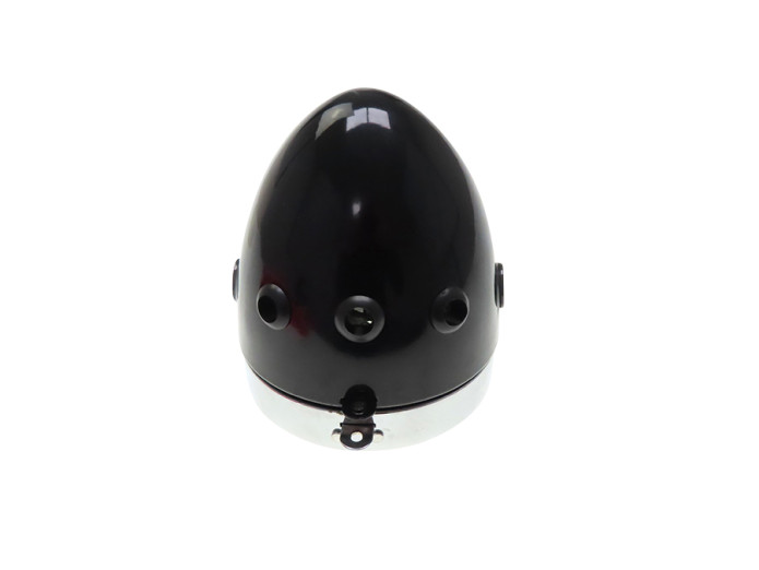 Headlight egg-model 102mm complete black replica