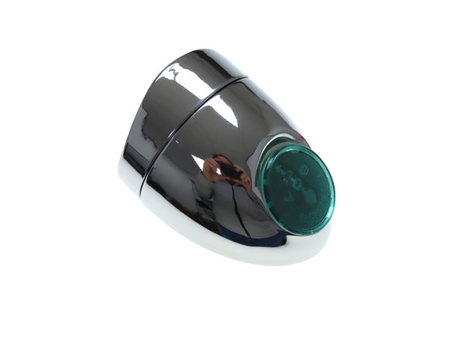Headlight egg-model 102mm complete chrome replica product
