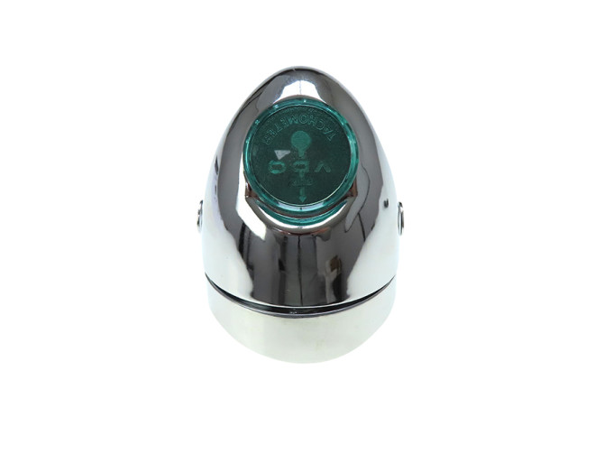Headlight egg-model 102mm complete chrome replica (side mounting) product
