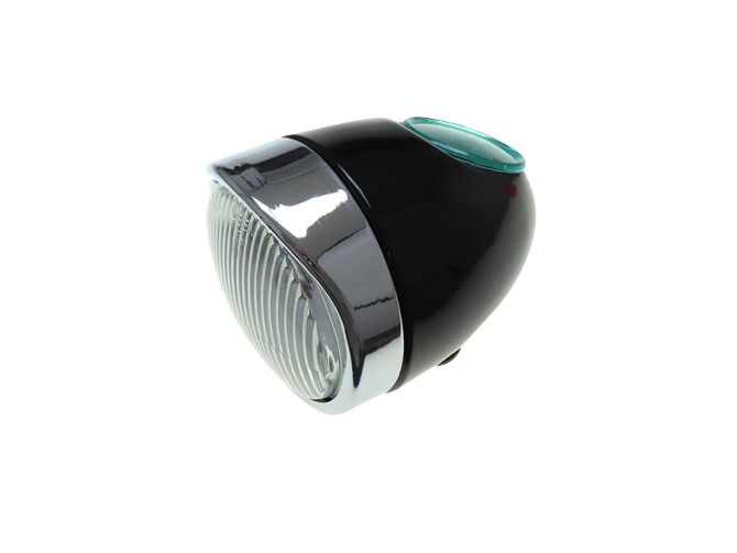 Headlight egg-model 102mm complete black replica product